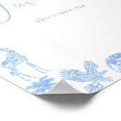 Toile De Jouy Safari Baby shower Favors Poster (Hoek)