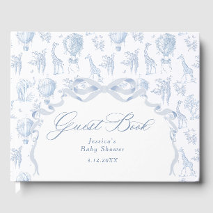 Toile de Jouy Safari Baby shower Gastenboek