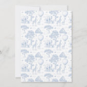 Toile De Jouy Safari Blue Boy Baby Shower Kaart (Achterkant)