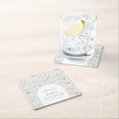 Toile De Jouy Safari Blue Boy Baby shower Kartonnen Onderzetters (Insitu)