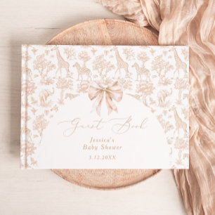Toile de Jouy Safari Boho Baby shower Gastenboek