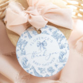 Toile de Jouy Safari dieren Baby shower bedankt Bedankjes Labels