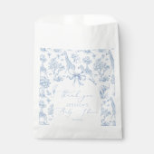 Toile de Jouy Safari dieren Baby shower Bedankzakje (Voorkant)