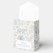 Toile de Jouy Safari Dieren Blue Boy Baby shower Bedankdoosjes (Geopend)