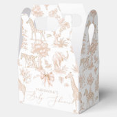 Toile de Jouy Safari dieren Boho Genderneutraal Bedankdoosjes (Geopend)