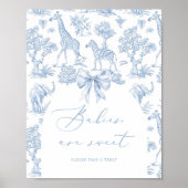 Toile de Jouy Safari Franse Baby's zijn zoet Poster (Voorkant)