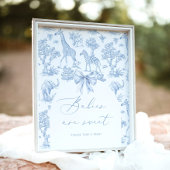 Toile de Jouy Safari Franse Baby's zijn zoet Poster