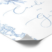 Toile de Jouy Safari Franse Kaarten en geschenken Poster (Hoek)