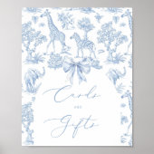 Toile de Jouy Safari Franse Kaarten en geschenken Poster (Voorkant)