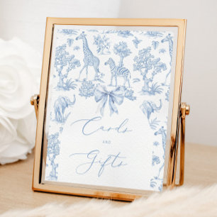 Toile de Jouy Safari Franse Kaarten en geschenken Poster