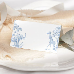 Toile de jouy Safari minimalistische plaatskaarten Kaart