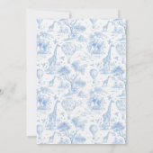 Toile de Jouy Safari Sweet Baby Shower Uitnodiging (Achterkant)