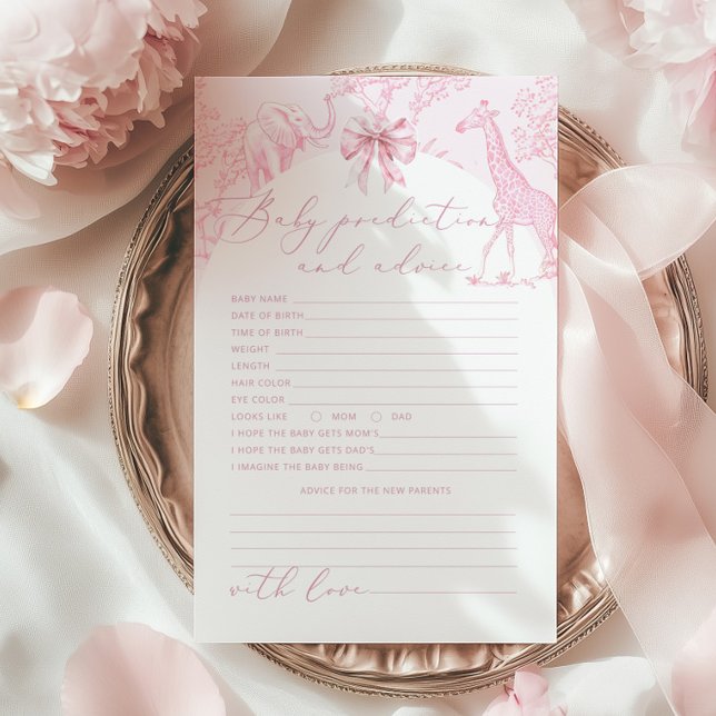 Toile de Jouy Safari Voorspellingen en advies kaar (Creator heeft geüpload)