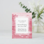 Toile de Jouy Shabby Pink Pastoral Landschap Kaart (Staand voorkant)