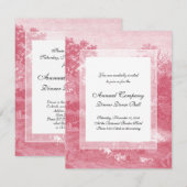 Toile de Jouy Shabby Pink Pastoral Landschap Kaart (Voorkant / Achterkant)