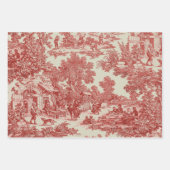 Toile de Jouy-stof Inpakpapier Vel (Voorkant)