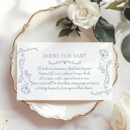 Toile de jouy teddybeer  Boeken voor baby Informatiekaartje