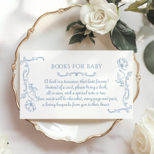 Toile de jouy teddybeer  Boeken voor baby Informatiekaartje