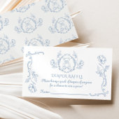 Toile de jouy teddybeer  Luierverloting Informatiekaartje