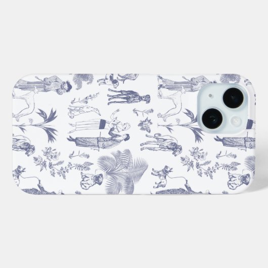 Toile De Jouy Telefoonhoesje Case-Mate iPhone Case (Achterkant (horizontaal))