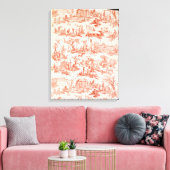 Toile de Jouy, ter illustratie van de processen va Canvas Afdruk (Insitu (Woonkamer))