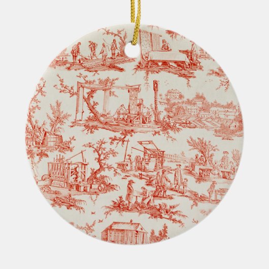 Toile de Jouy, ter illustratie van de processen va Keramisch Ornament (Voorkant)