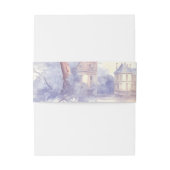 Toile de jouy uitnodigingen wikkel (Achterkant Voorbeeld)