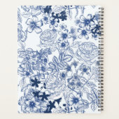 Toile-De-Jouy Vintage Frans Patroon Planner (Achterkant)