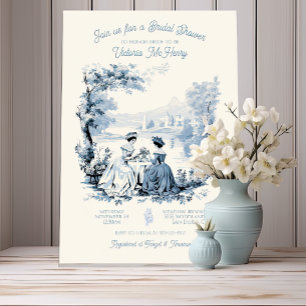 Toile de jouy Vrijgezellenfeest Kaart