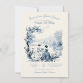 Toile de jouy Vrijgezellenfeest Kaart (Voorkant)