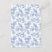 Toile De Jouy Woodland Diapper Raffle Informatiekaartje (Achterkant)