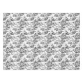 Toile de jouy, zwart en wit, porselein, tafelkleed (Voorkant (Horizontaal))