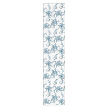 Toile de Joy. Floral. Blauw.