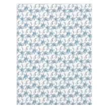 Toile de Joy. Floral. Blauw.