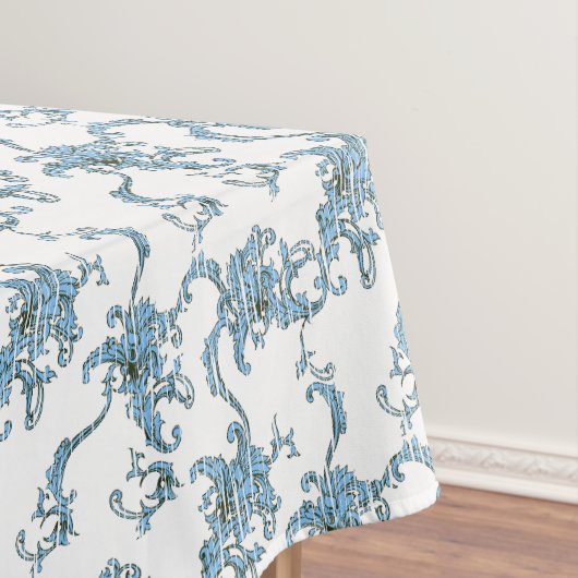 Toile de Joy. Floral. Blauw. Tafelkleed (Voorbeeld)