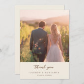 Toile de Romance Wedding Bedankkaart (Voorkant / Achterkant)