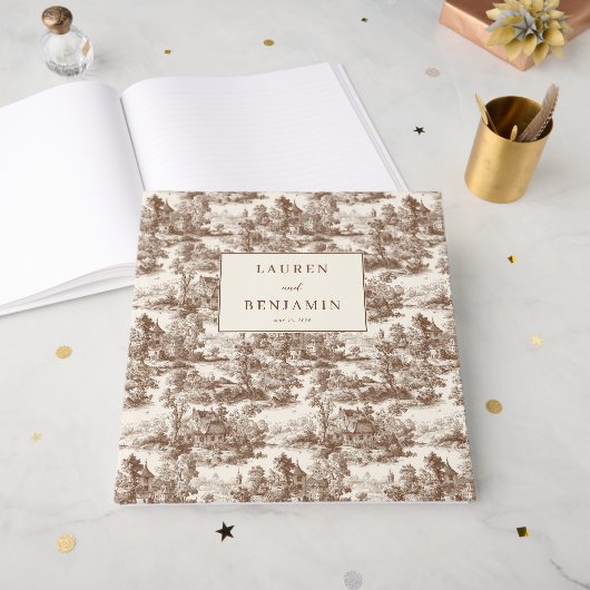 Toile de Romance Wedding Gastenboek (Voorkant open)