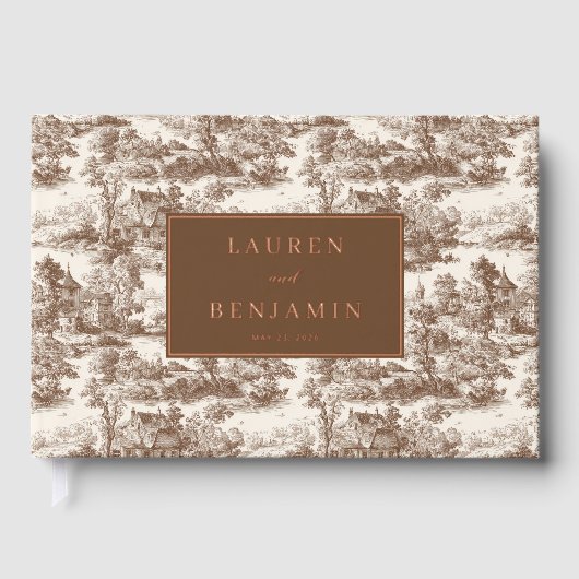 Toile de Romance Wedding Gastenboek (Voorkant)