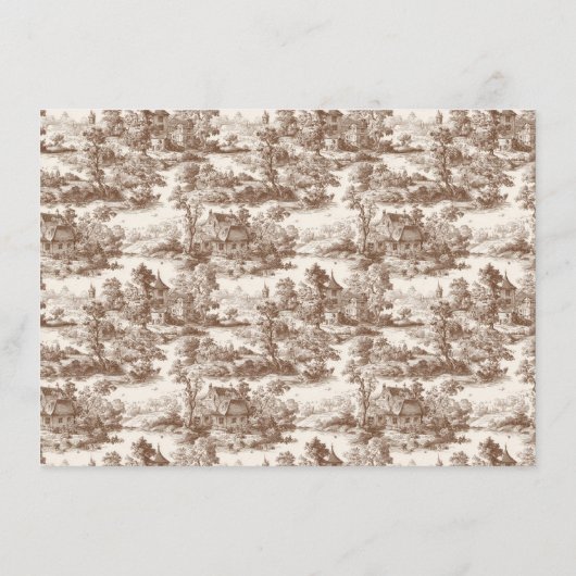 Toile de Romance Wedding Informatiekaartje (Achterkant)