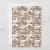 Toile de Romance Wedding Kaart (Achterkant)