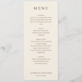 Toile de Romance Wedding Menu (Voorkant)