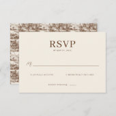 Toile de Romance Wedding RSVP Kaartje (Voorkant / Achterkant)