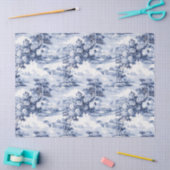 Toile du Jouy Blue Faux French  Tissuepapier (Craft)