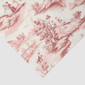 Toile du Jouy Red Faux French  Tissuepapier (Detail)