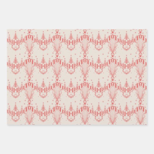 Toile Du Jouy Wrapping Paper Flat Sheet Set 3 (Voorkant 3)