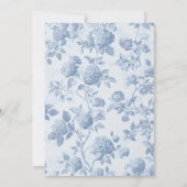 Toile Dusty Blue Something Blue Vrijgezellenfeest Kaart (Achterkant)