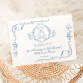 Toile Elegant lijst Teddybeer Bedankt