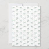 Toile Elegant Sage Green Baby shower Uitnodiging (Achterkant)