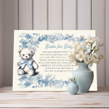 Toile Floral Teddy Bear Boeken voor Baby