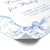 Toile Floral Teddy Bear Boeken voor Baby Poster (Hoek)